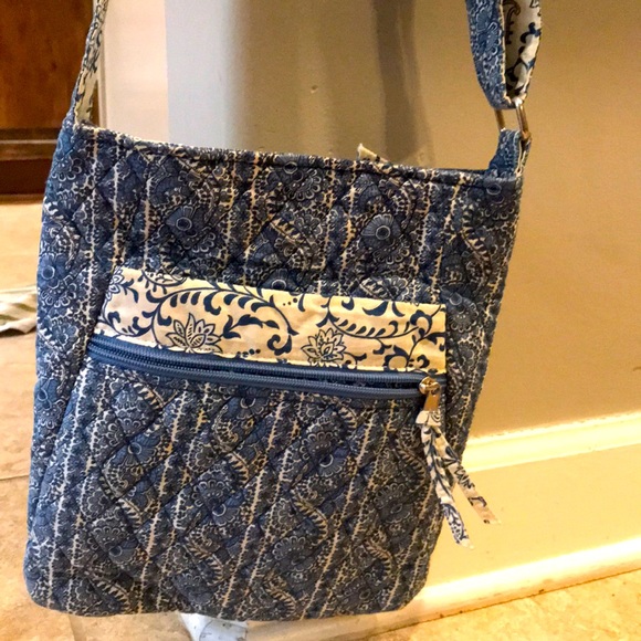 Blue fabric purse - Picture 1 of 3